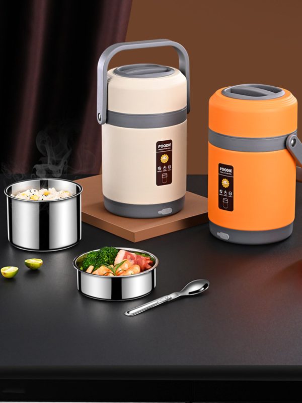 Multi-Layer Insulated Lunchboxes Worker Double-Layer Portable 304 Stainless Steel Sealed Rice Lunchbox - Image 7